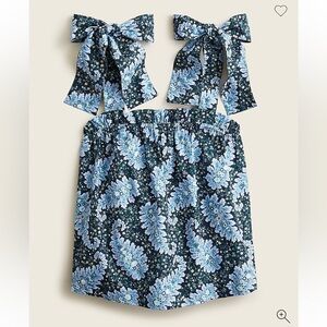 J. Crew Collection tie-shoulder tank in Ratti Pacific paisley